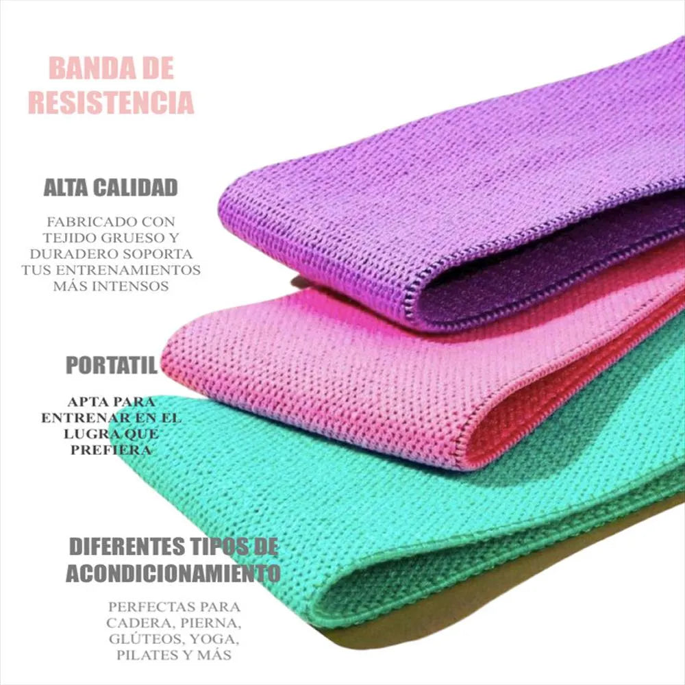 Set x3 De Bandas Elasticas En Tela