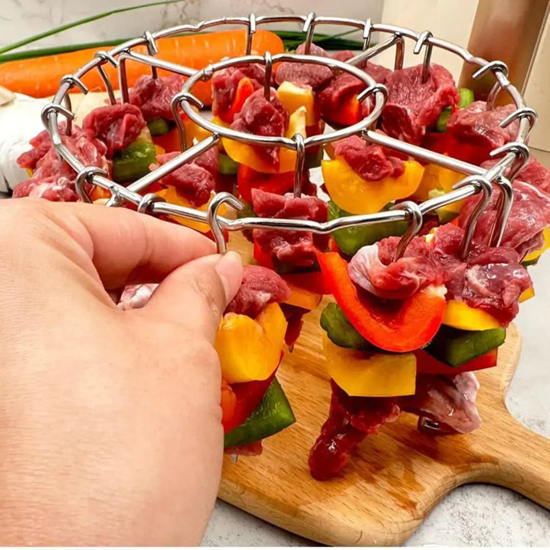 Parrilla Circular de 26 cm con 18 Ganchos