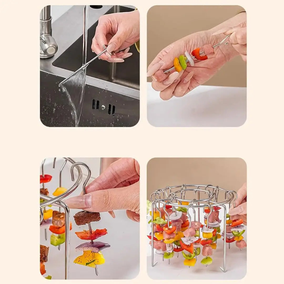 Parrilla Circular de 26 cm con 18 Ganchos