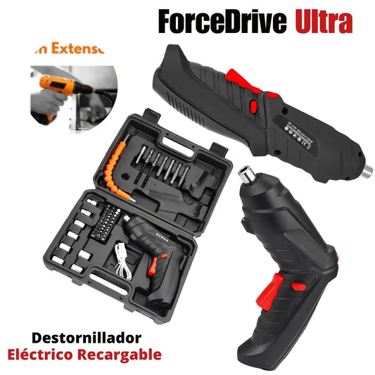 ForceDrive Ultra – Kit Destornillador Eléctrico Recargable Multifuncional